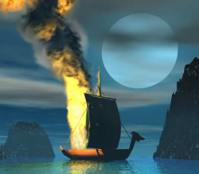 schwabs-obits-viking-funeral-illust